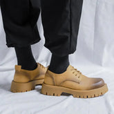 Gold Leather Shoes